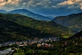 View of the town Sort in Pyrenees Spain Royalty Free Stock Photo